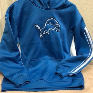Detroit Lions blue and white hoodie youth XL